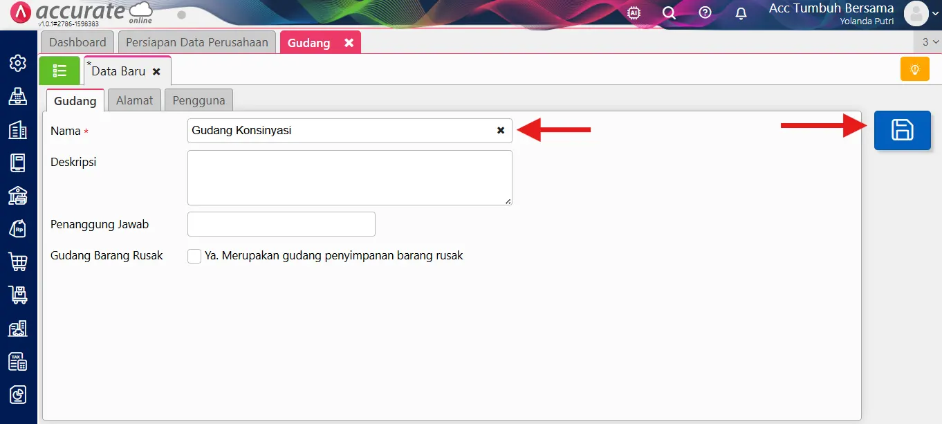 mencatat transaksi konsinyasi (pihak yang menerima titipan barang)